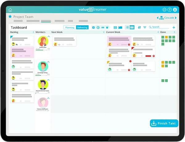 Dashboard-Aufgabenmanagement