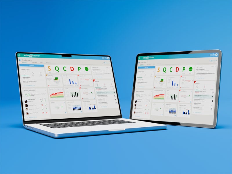 Plant manager laptop tablet