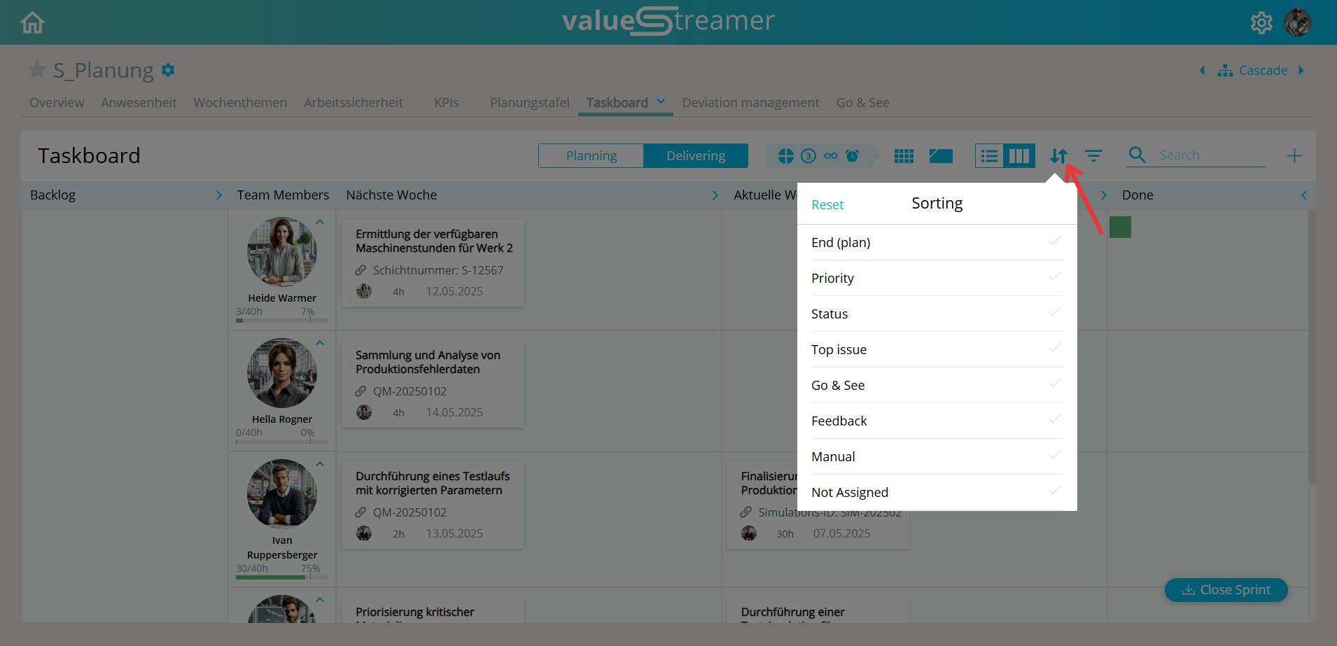 Sort Menu Examples 🗂️ Filtering & Sorting in the Task Board