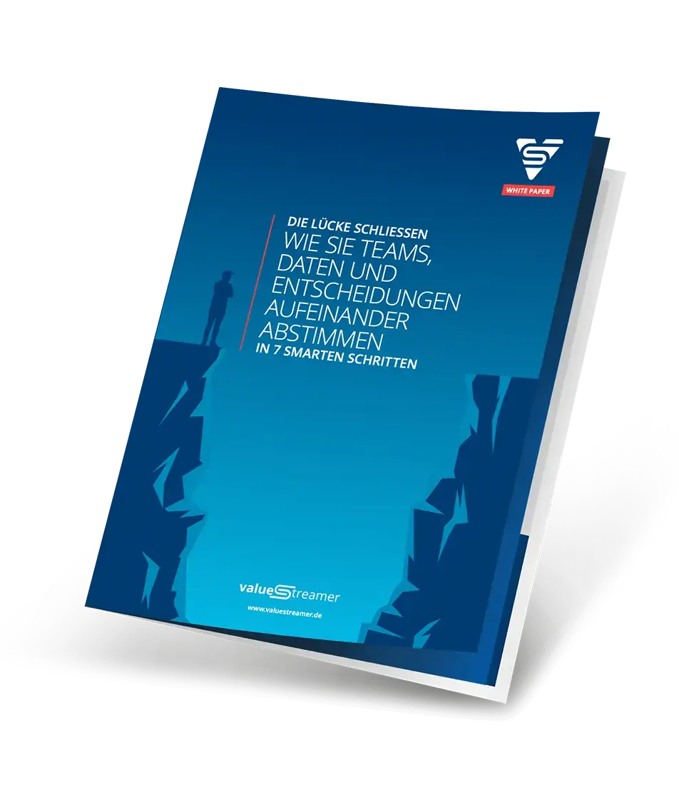 Whitepaper Die Lücke schließen: Teams, Daten und Entscheidungen in 7 smarten Schritten aufeinander abstimmen